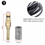 Voolikupistiku liitmik h&uuml;lsiga Karcher K survepesuri toru otsa parandus&uuml;henduse adapteri jaoks