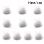 10 tk Nails Art Design Mini Pom Poms Naarits karusnaha palli Tee isetehtud pomponid &otilde;mblustarbed must