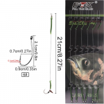 FTK 21m 6tk Tinaga Kalap&uuml;&uuml;gi Karpkonksud PE Punutud Liiniga 30-60lb 2/4/6/8 # Euroopa S&ouml;&ouml;dakorviga Komplekt Karpkonksu Tarvikud 6#