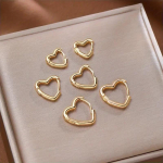 iF ME 6 TK Mood roostevabast terasest siledad s&uuml;damer&otilde;ngad k&otilde;rvar&otilde;ngad naistele lihtsad kullav&auml;rvi punk-pandlaga armastuse augustamine k&otilde;rvar&otilde;ngas Korea ehted