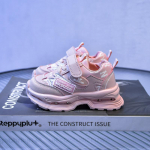 Kevad-s&uuml;gis Uued lastejalatsid Paljajalu kingad Lapsed Helendavad disainer vabaajajalatsid Libisemisvastased t&uuml;drukute tossud Tenis De Mujer 21insole13.5cm roosa