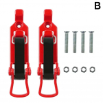 1paar labidakinnitusklamber Tugev metallist kummist klamber Tugev Sapper labidakinnitusklamber Haamri kirvehoidik Autotarvikud punane