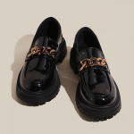 2023 Kevad Retro Briti Stiilis Naiste Paksu Tallaga Loaferid - Pealelibistatavad JK &Otilde;pilase Nahkkingad J&auml;meda Kontsaga 1668-4 single mile, 40