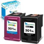 Cartouches d'encre reconditionn&eacute;es Inkwood 301 301XL &uuml;hildub HP Envy 5534 4500 4503 4508 4507 4504 5532