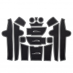 Libisemisvastane uksepaneeli topsihoidja matt BMW X1 F48 2016 ~ 2025 jaoks, libisemisvastane uksepaneeli padi, sisustusaksessuaarid 17pcs