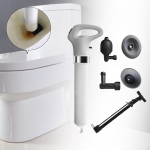 Air Drain Blaster set High Pressure Toilet Plunger Kits Sewer Dredge Tool Plumbing Tools Clog