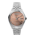 Kell Legacy Day Date Roosa sihver Roostevaba teras Mineraalklaas Kvartsikell Br&auml;nd TW2W42700 H&otilde;bedane [TIMEX] Meeste [Toode] h&otilde;be