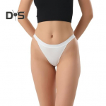 Naiste alusp&uuml;ksid madala v&ouml;&ouml;kohaga &uuml;hev&auml;rvilised stringid &otilde;mblusteta k&otilde;rge elastsusega aluspesu &uuml;hes t&uuml;kis kolmnurksed bikiinip&uuml;ksikud S must