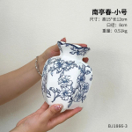 Sinine valge portselanist keraamiline vaas ornament elutuba lill h&uuml;droponika valgus luksus k&otilde;rge tunnetus retro uus hiina kunst lill