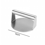 Smash Burger Press Hamburgeri p&auml;tsikesed Lihapurusti Hamburgeri Press T&ouml;&ouml;riistad Mittenakkuvad roostevabast terasest k&ouml;&ouml;gividinad ja tarvikud