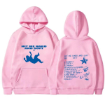 Uus kevad s&uuml;gis Naiste Unisex Hupparid Billie Hit Me Hard and Soft Tr&uuml;kitud Naiste Dressipluus &Uuml;mmargune kaelus Euroopa suurus Vabaaja Pullover Huppari M roosa