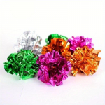 6Pcs Mylar Crinkle Foil Balls Cat Kitten Sound Play Toy Crackle Paper Rustle pet cat 6pc