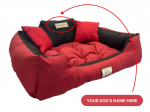 KINGDOG koeravoodi KOERA NIMEGA, veekindel, vastupidav, SML XL XXL 3XL M - 75x65 cm veneetsia punane v&auml;rv