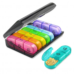 N&auml;dala ravimikorraldaja 3 korda p&auml;evas Suur 7 p&auml;eva igap&auml;evane ravimiplaneerija konteiner 21