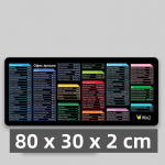 Vene otseteede hiirematt - h&auml;davajalik t&otilde;husaks t&ouml;&ouml;ks ja m&auml;ngimiseks - 80x30x2 / 60x30x2 cm m&auml;nguhiirematt