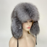 Ushanka m&uuml;ts t&auml;iskasvanutele kohev paks soe lumi v&auml;limine k&otilde;rvaklapiga pommim&uuml;tsid Naturaalse rebase karvaga talvekarusnahast m&uuml;ts One Size