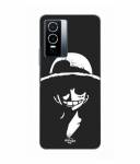 Coque Pour Vivo Y76 5G Monkey D. Luffy black and white Maniacase