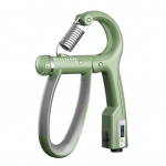 Professionaalne ergonoomiline tagasil&ouml;&ouml;gi ja tugeva haardega k&auml;epideme treener, treeniv randmetreening. sinine