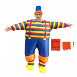Puhutav klounikost&uuml;&uuml;m Puhutav jokkeri kombinesoon Halloweeni cosplay-peoks j&otilde;uludeks t&auml;iskasvanute suurus