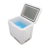 6L nahahoolduse minik&uuml;lmik l&auml;bipaistva uksega kahekihiline jahuti/soojendaja v&auml;ike kosmeetikak&uuml;lmik US Plug