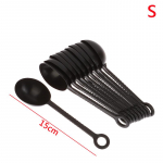 10 tk Plastikust pika varrega m&otilde;&otilde;telusikas piimapulbri k&uuml;hvel piimatee pulbri lusikas k&uuml;psetuskohvi piima tee m&otilde;&otilde;telusikas k&uuml;psetust&ouml;&ouml;riist S