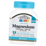Magneesium bisgl&uuml;tsinaat, Kelaaditud magneesiumgl&uuml;tsinaat, 21st Century 90 kapslit (36440112) 90caps