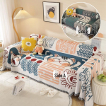 American Graffiti Diivanikate: Jaapani ja Korea stiilis dekoratiivne diivanikate-pleed 90x240 cm