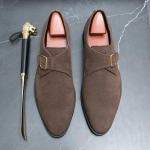 Uued Nahast Meeste Vabaaja Kingad Hingavad &Auml;ri-Kontori Kingad Meestele S&otilde;itmiseks Luksusbr&auml;ndi Slip-On Suede H&auml;rrasmehe Nahast Kingad 38