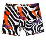 MMA UFC Muay Thai Kickboxing Poks Sebra Must Oranž Vabaaja L&uuml;hikesed P&uuml;ksid J&otilde;usaal Sport Unisex Mehed Naised Treening Kiiresti Kuiv Tr&uuml;kk Elastne K&otilde;rge V&ouml;&ouml;koht Treening XL