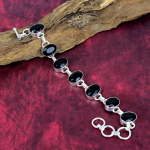Must spinellk&auml;ev&otilde;ru, 925 tahke h&otilde;bedane k&auml;ev&otilde;ru K&auml;sitsi valmistatud v&auml;&auml;riskividest ehted, kingitused naisele uhiuus k&auml;ev&otilde;ru Adjustable With 8 Inches
