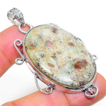 Ruby in Fuchsite Ethnic Handmade 925 Sterling Silver Jewelry Pendant 2.40 W2m93