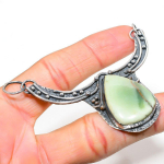 Chrysoprase Handmade 925 Sterling Silver Jewelry Pendant 2.48 z6g40