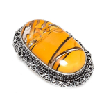 Brecciated Mookaite Handmade 925 Sterling Silver Jewelry Ring Size 6.5 z7h19