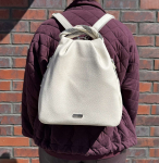 Naiste seljakott-kott Safenta 6213 piimjas &ouml;konahk valge