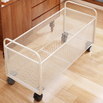 File Cart on Wheels for Organizing Mesh Storage School And Handbag 38x25x30cm