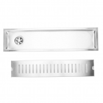 40 cm roostevabast terasest p&otilde;randa &auml;ravool ristk&uuml;likukujuline paksendatud suure nihkega l&otilde;hnakindel p&otilde;randa &auml;ravool