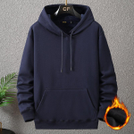 12XL 10XL Suurused S&uuml;gis Talv Paks Fliis Kapuutsiga Huppar Meeste Suur Suurus 12XL Kapuutsiga Pullover &Uuml;hev&auml;rvilised Hupparid Mehed 8XL tumesinine v&auml;rv
