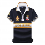 RogueWave Uus Meeste Polo S&auml;rk Euroopa Ameerika T&auml;iustatud Puhas Puuvill K&otilde;rgetasemeline Tikand Luksuslik Rafineeritud Top XS