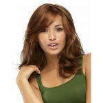 S&uuml;nteetiline Ombre blond parukas, pikk sirge parukas naistele Naturaalne kihiline soeng igap&auml;evaseks peoks Cosplay kuumakindel pruun