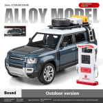 1/24 M&otilde;&otilde;tkava Land Rover Defender Outdoor Edition Simulatsioonilisand Sulamist Maastikuauto Mudel Poisi Mudel Laste M&auml;nguauto Kingitus Kaunistused sinine