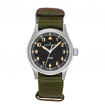 Hamilton Khaki Field Tekstiilrihm Must sihver Kvarts H69401930 Unisex K&auml;ekell must