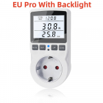 Digitaalne pinge volt vattmeeter v&otilde;imsusm&otilde;&otilde;tja pistikupesa v&otilde;imsus Kwh anal&uuml;saator m&otilde;&otilde;tmine v&auml;ljalaskeava energiaarvesti EU pistik