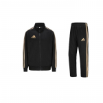 Adidas Taekwondo k&otilde;rge kraega lukuga pikkade varrukatega jakk Mugavad triibulised moodsad pikad p&uuml;ksid Vabaaja spordidress Unisex spordidress TR30JT-BG+TR30PT-BG XL