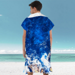 T&auml;iskasvanu ja lapse kiiresti kuivav kapuutsiga mikrokiust rannar&auml;tik hommikumantel Microfiber Towel Fabric Adult 110*75CM