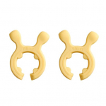 Silikoonist Pottikaane Klamber Lusika Hoidik Klamber &Uuml;levoolu V&auml;ltimise Tugi Riiul K&ouml;&ouml;gile Universaalne Spaatli Hoidik Klamber 2pcs valge