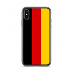 Coque pour iPhone - PIXELFORMA - iPhone XS - Drapeau de l'Allemagne - Silikoonist supp - Design l&eacute;ger
