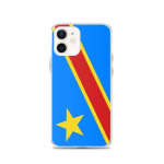 Coque T&eacute;lephone Drapeau r&eacute;publique d&eacute;mocratique du Congo &ndash; iPhone 12