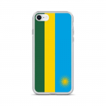 Coque iPhone &ndash; Drapeau Rwanda &ndash; iPhone SE 2020 &ndash; Supp &ndash; Mitmev&auml;rviline &ndash; TPU l&auml;bipaistev