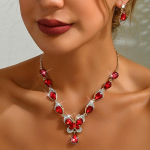 3 t&uuml;kki naiste trendikaid liblikakujulisi veetilga k&otilde;rvar&otilde;ngaid, kaelakee, ehtekomplekt, pulmapeo pidu, p&uuml;hade kingitus