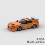 MOC F1 Linna Kiiruse Spordi Meistri V&otilde;idus&otilde;iduauto Ehitusklotsid Tellis R34 RX-7 S&otilde;iduk Superauto Kiire ja Vihane MK4 Supra Laste M&auml;nguasjad